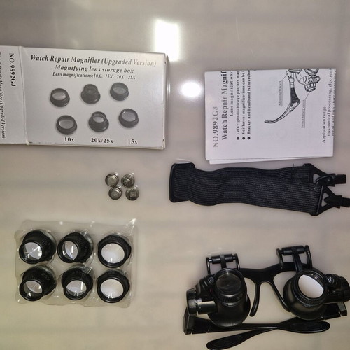 Watch Repair Magnifying Lenses with LED upgraded version like new