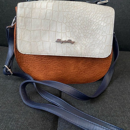 Bag to Bag crossbody bag new, grey and brown