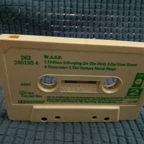W.A.S.P self-titled cassette used, metal