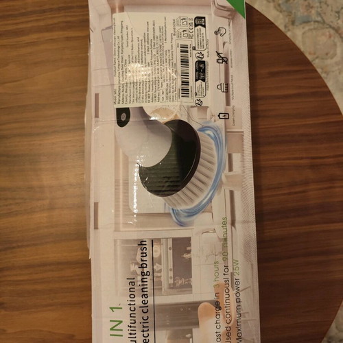 Electric cleaning brush wireless with 9 heads and handle new