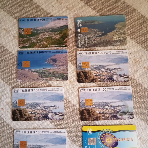Collectible phone cards like new, Greek pack from the 90s