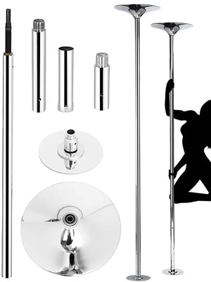 Striptease Pole Spinning New Adjustable Chrome Iron