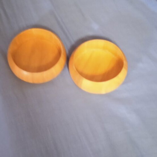 Wooden bowls, set of 2