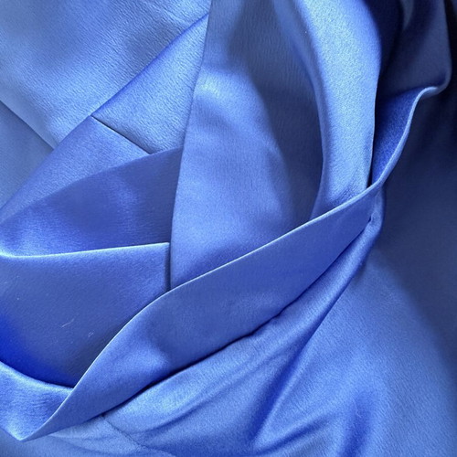 Philemon Haute Couture Satin Long Dress like new, blue, size S