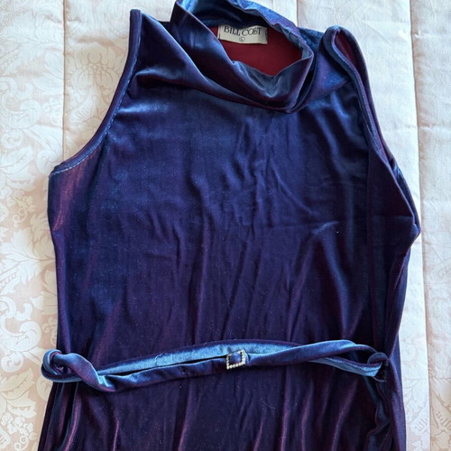 Bill Cost velvet set like new, size 46-L, black and blue