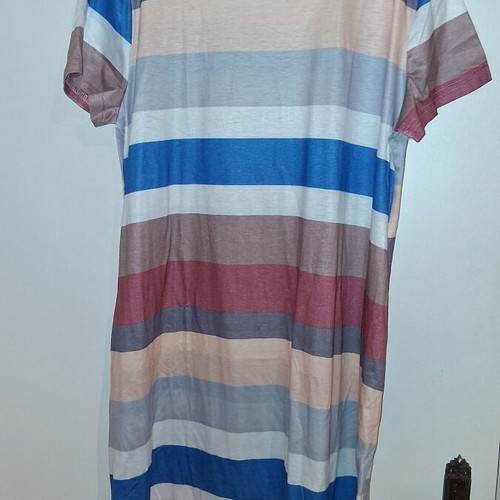 Striped dress 3XL multicolored, new, length 92 cm, chest 112 cm