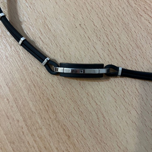 Comete men's bracelet like new, black and silver