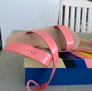 Ancient Greek Sandals Agalia model - Very Rare- Glossy pale pink