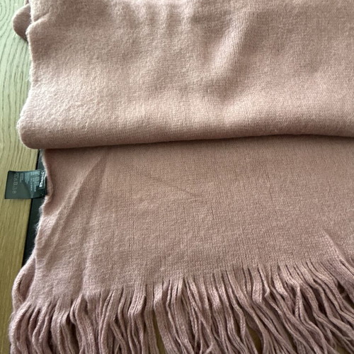 H&M pink knitted scarf, very soft