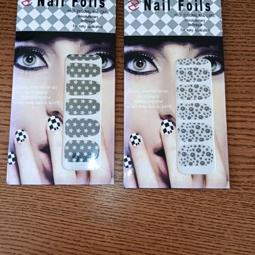 Nail stickers new, 2 sheets with 10 stickers each