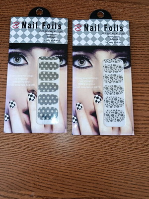 Nail stickers new, 2 sheets with 10 stickers each