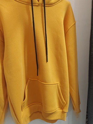 Hoodie new, size large, yellow and orange