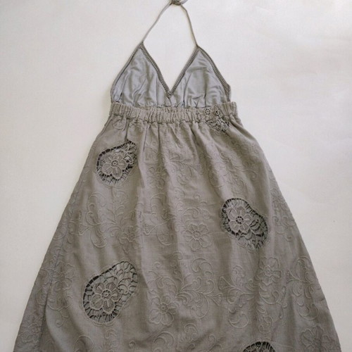 Dress Iso short backless gray, like new, size S, cotton