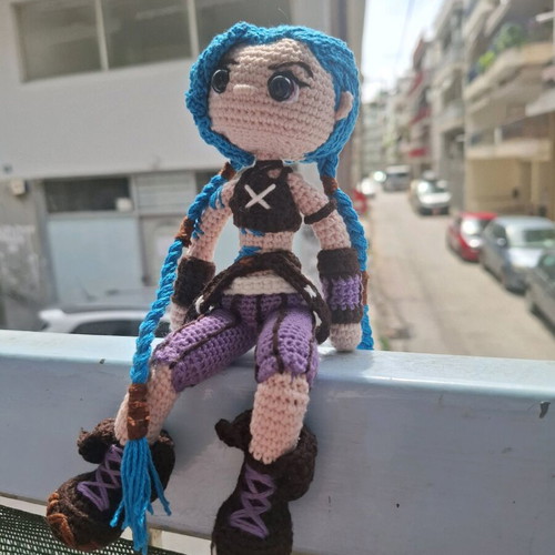 Jinx Arcane doll handmade, new