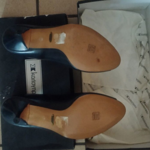 Kalogirou pumps new, black leather size 37
