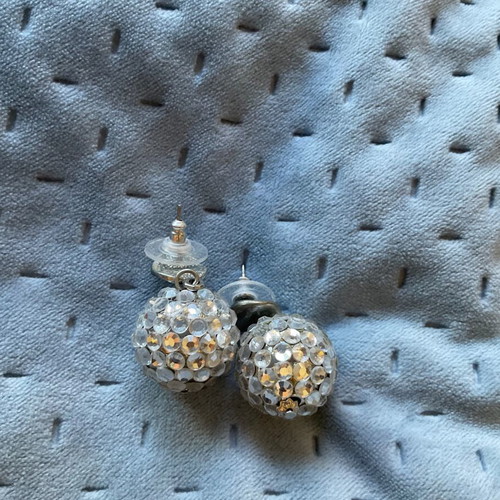 Silver earrings for pierced ears