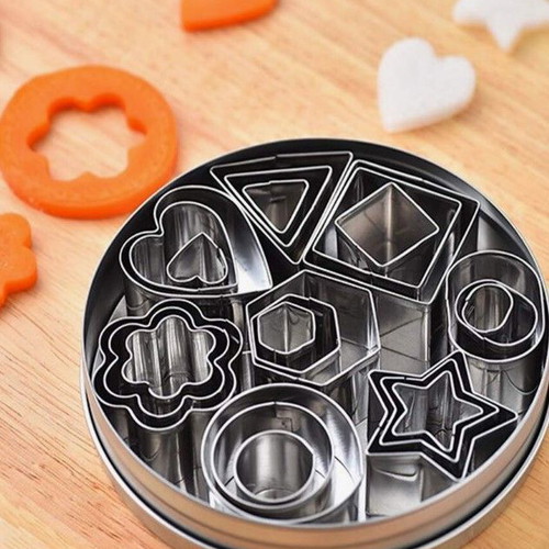 Cookie cutter kit 24 pcs stainless steel new
