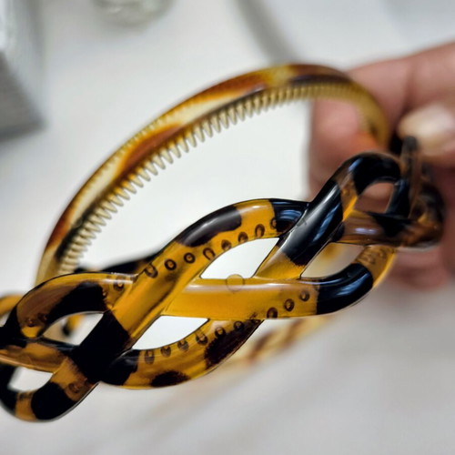 Hair accessories set new, two headbands, one braid, one tortoiseshell