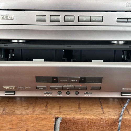 Yamaha RX-S70 sound system used, 150 watts, vintage with 3-disc CD changer and cassette
