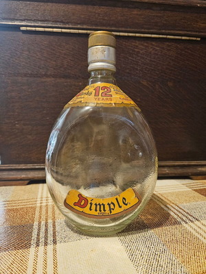 Vintage μπουκάλι Haig Dimple 12 ετών μεταχειρισμένο, άδεια φιάλη whisky