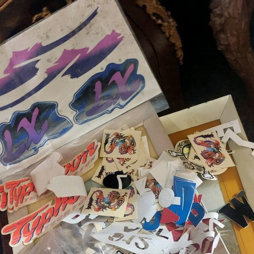 Motorcycle stickers and various pack like new