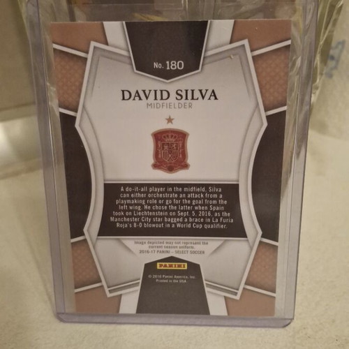 David Silva Panini Select 2016 card
