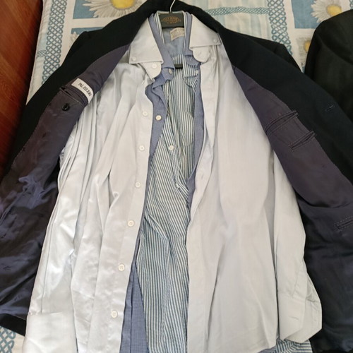 Men's suits used, set of 3, Pal Zileri, black, size L