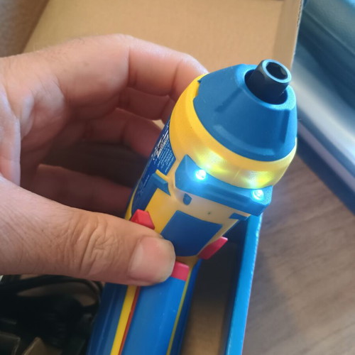 Parkside rechargeable screwdriver 4V with 14 tips and USB-C cable