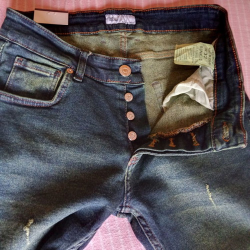 Men's Jeans New, Slim Fit, Blue, Size L