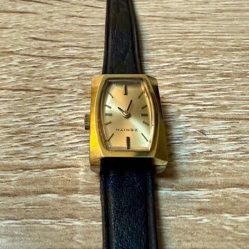 Zenith Cocktail Vintage Watch new old stock, women's, gold tone