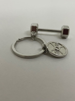 Dumbbell keychain new