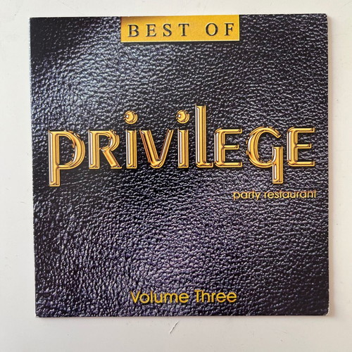 Best Of Privilege Party Restaurant Volume Three CD used, electronic