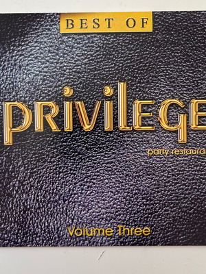 Best Of Privilege Party Restaurant Volume Three CD used, electronic