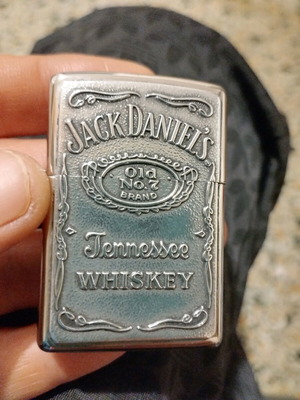 Zippo Jack Daniels 2008 μεταχειρισμένο ασημένιο χρώμα