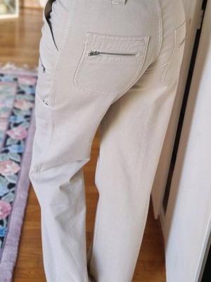 Beige cargo pants like new, sizes S/M