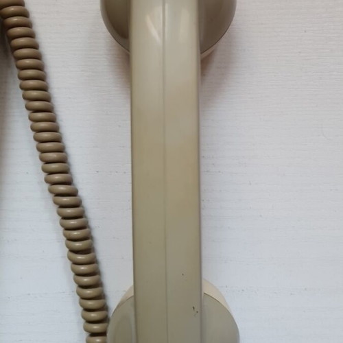 Siemens vintage rotary dial landline phone used, 1970s design