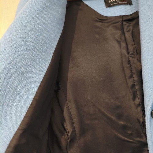 Zara ZW Collection wool coat medium, like new, light blue