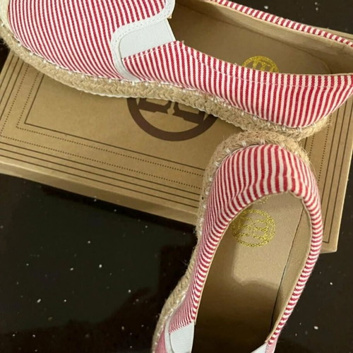 Bany's espadrilles like new, size 38, white and red