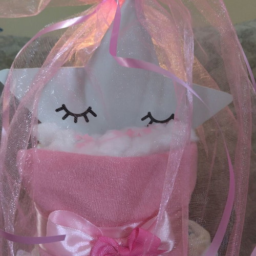 Diaper cake for girl new baby cake with pampers diapers