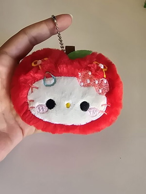 Hello Kitty μήλο μαλακό μπρελόκ καινούργιο