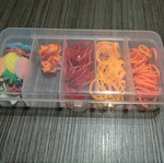 Plexi Flexi collection like new with rubber bands, accessories and bracelets