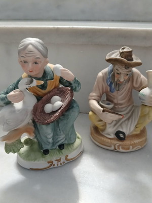 Vintage decorative figurines set of 2, 1960-1970