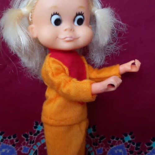 Vintage Lilly "Sport Billy" doll used, Greek made LYRA 80s
