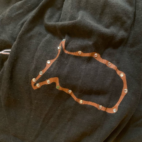 Von Dutch women's long-sleeve blouse used, brown, size S