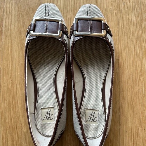 Zara ballerinas No38 like new, beige and brown