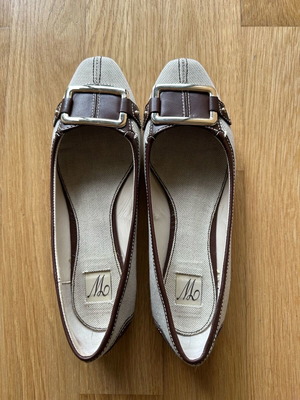 Zara ballerinas No38 like new, beige and brown