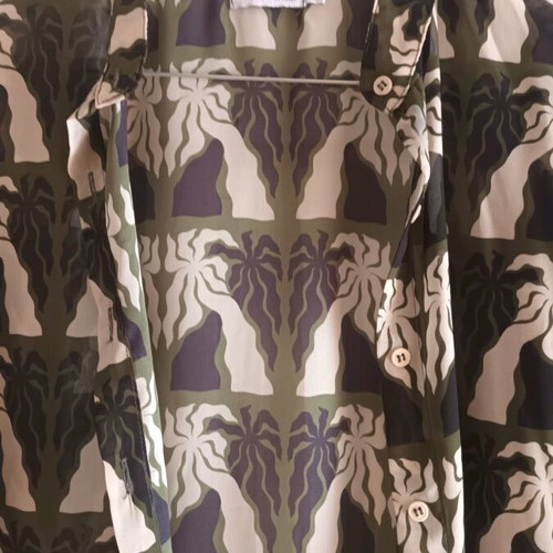 Beach shirt dress like new, green, see-through, Emma Swimwear