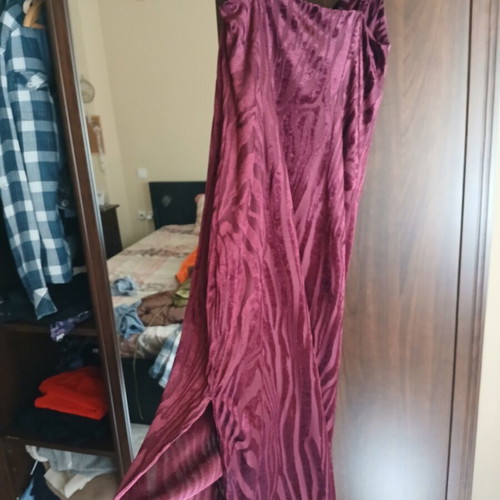 River Island maxi dress new, red with velvet details