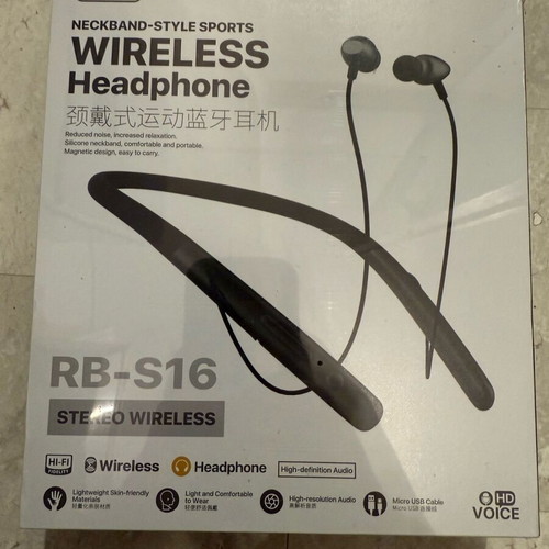Remax RB-S16 Wireless Neckband Headphones New
