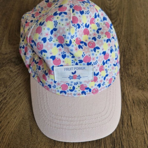 Obaïbi baby jockey hat with floral design like new, 1 year